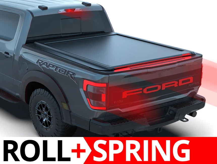 Tessera Roll+ Spring-Assisted Retractable Tonneau Bed Cover For 15-26 Ford F-150 5'7"  Bed - 5212062602299