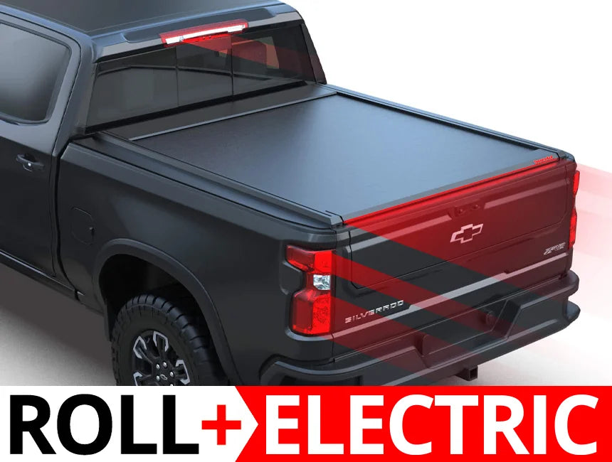 Tessera Roll+ Electric Retractable Tonneau Bed Cover For 14-26 GMC/Chevrolet Sierra/Silverado 1500 5'8"  Bed - 5212062602527
