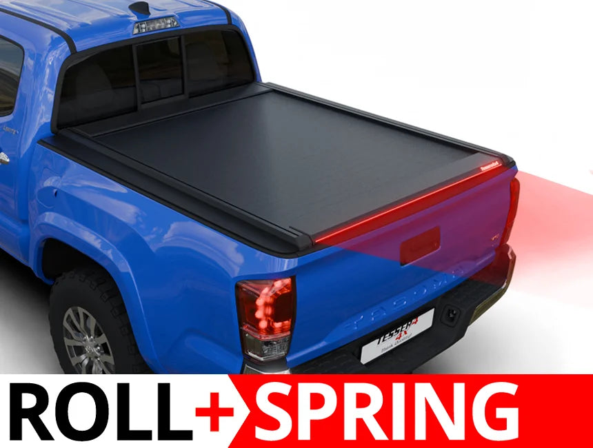 Tessera Roll+ Spring-Assisted Retractable Tonneau Bed Cover For 16-23 Toyota Tacoma 6'2"  Bed - 5212062602688