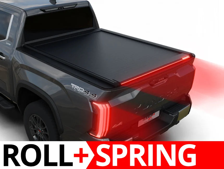 Tessera Roll+ Spring-Assisted Retractable Tonneau Bed Cover For 07-21 Toyota Tundra 5'7"  Bed - 5212062602770