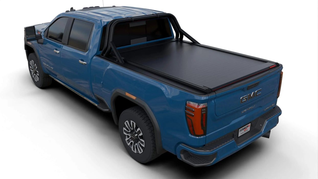 Tessera SE Manual Retractable Tonneau Bed Cover For 20-26 GMC/Chevrolet Sierra/Silverado 2500/3500 HD 6'9" Bed - 5212062605030