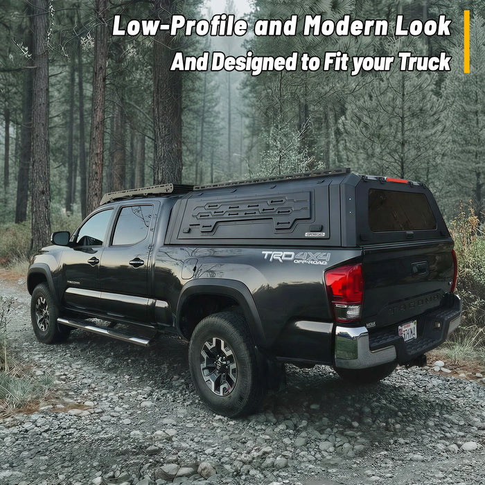 OPENROAD Aluminum Side Truck Cap For 2016-2023 Toyota Tacoma 5'1" Bed - PP2PL330002