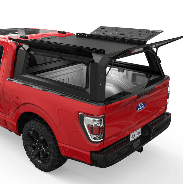 OPENROAD Aluminum Side Truck Cap For 2021-2026 Ford F-150 5'7" Bed - PP2PL330013