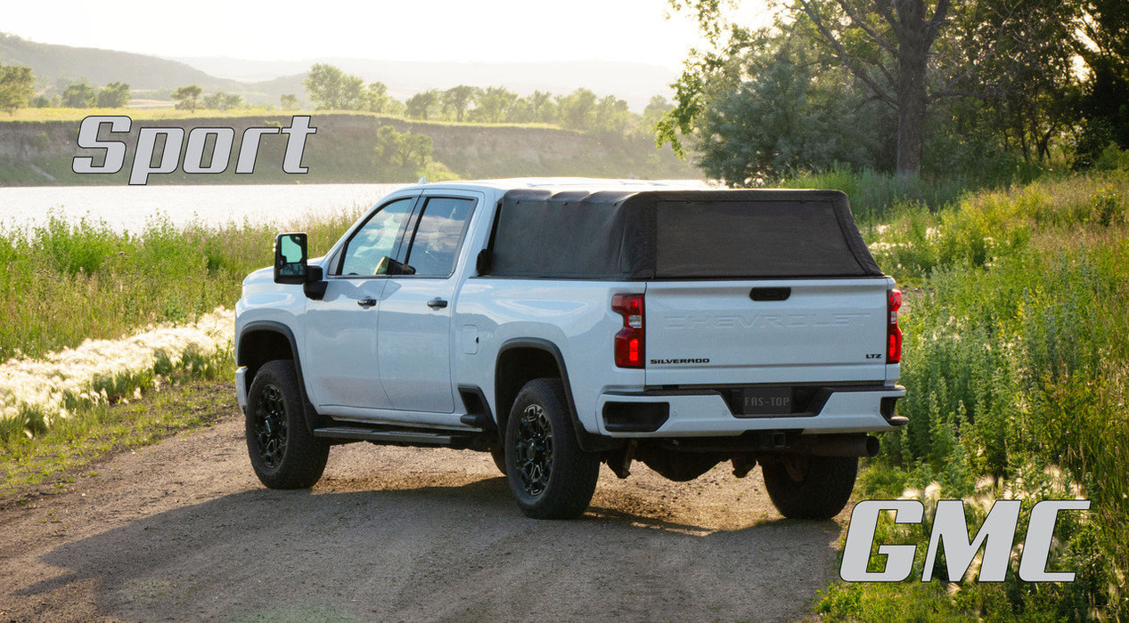 Fas-Top Traveler Sport | 2 in 1 Topper & Tonneau Cover For 1999-2007 GMC Sierra/Chevrolet Silverado 1500/2500/3500 & 2007 Classic 6'6" Bed
