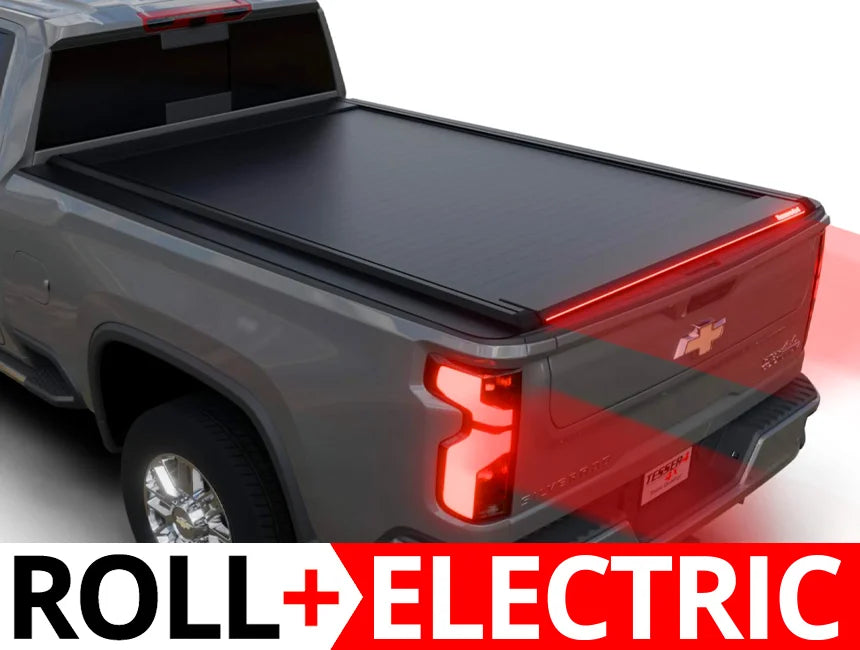 Tessera Roll+ Electric Retractable Tonneau Bed Cover For 20-26 GMC/Chevrolet Siera/Silverado 2500/3500 HD 6'9"  Bed - 5212062603067