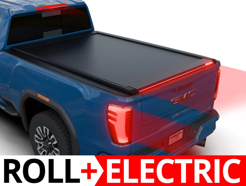 Tessera Roll+ Electric Retractable Tonneau Bed Cover For 15-19 GMC/Chevrolet Sierra/Silverado 2500/3500 HD 6'6"  Bed - 5212062603579
