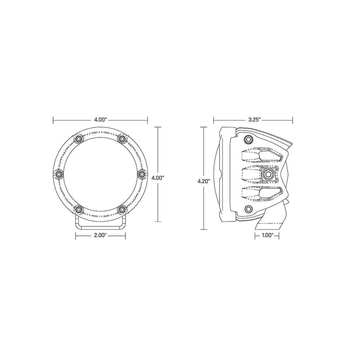 Rigid Industries 360-Series PRO 4 Inch Pair