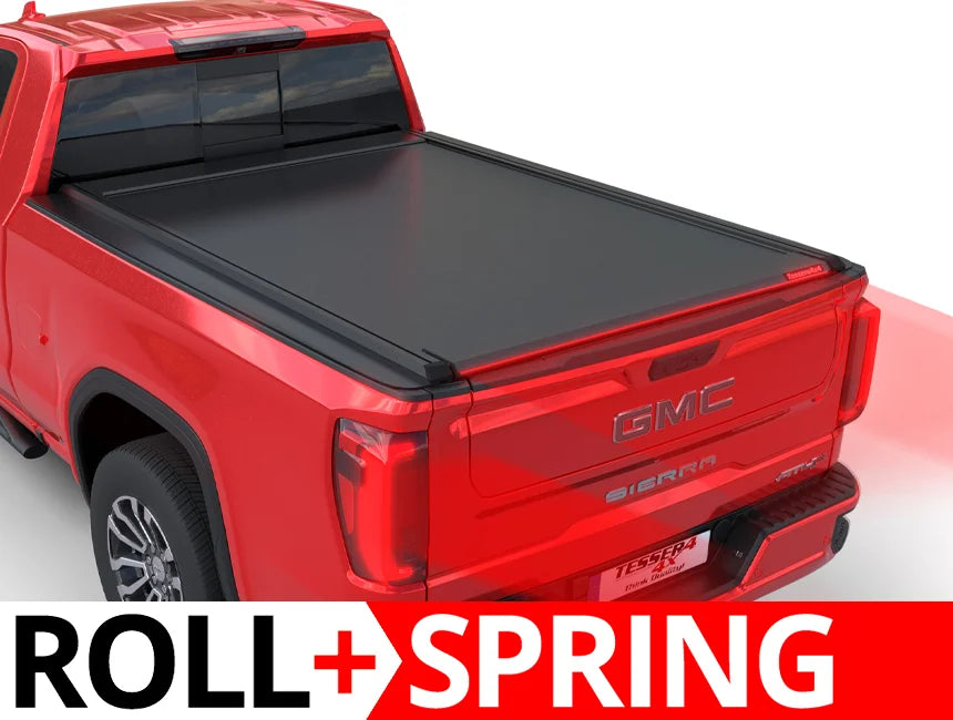 Tessera Roll+ Spring-Assisted Retractable Tonneau Bed Cover For 14-26 GMC/Chevrolet Sierra/Silverado 1500 8'  Bed - 5212062603708
