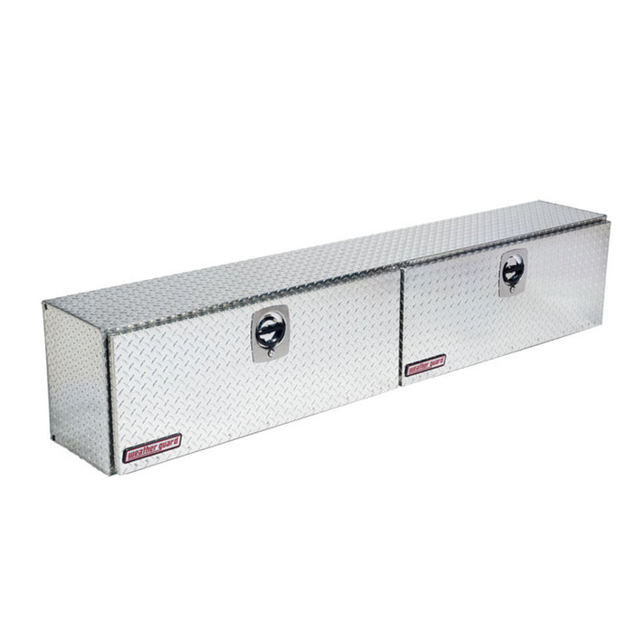 Weather Guard Aluminum Hi-Side Tool Box, Clear, 90.25" x 13.25" x 16", 11.1 CU FT - 390-0-02