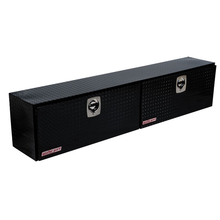 Weather Guard Aluminum Super Hi-Side Tool Box, Gloss Black, 90.25" x 16.25" x 18", 15.2 CU FT - 391-5-02