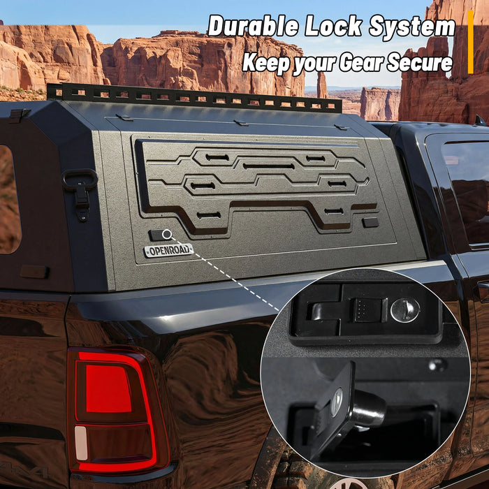 OPENROAD Aluminum Side Truck Cap For 2019-2026 RAM 2500 6'4" Bed - PP2PL330011