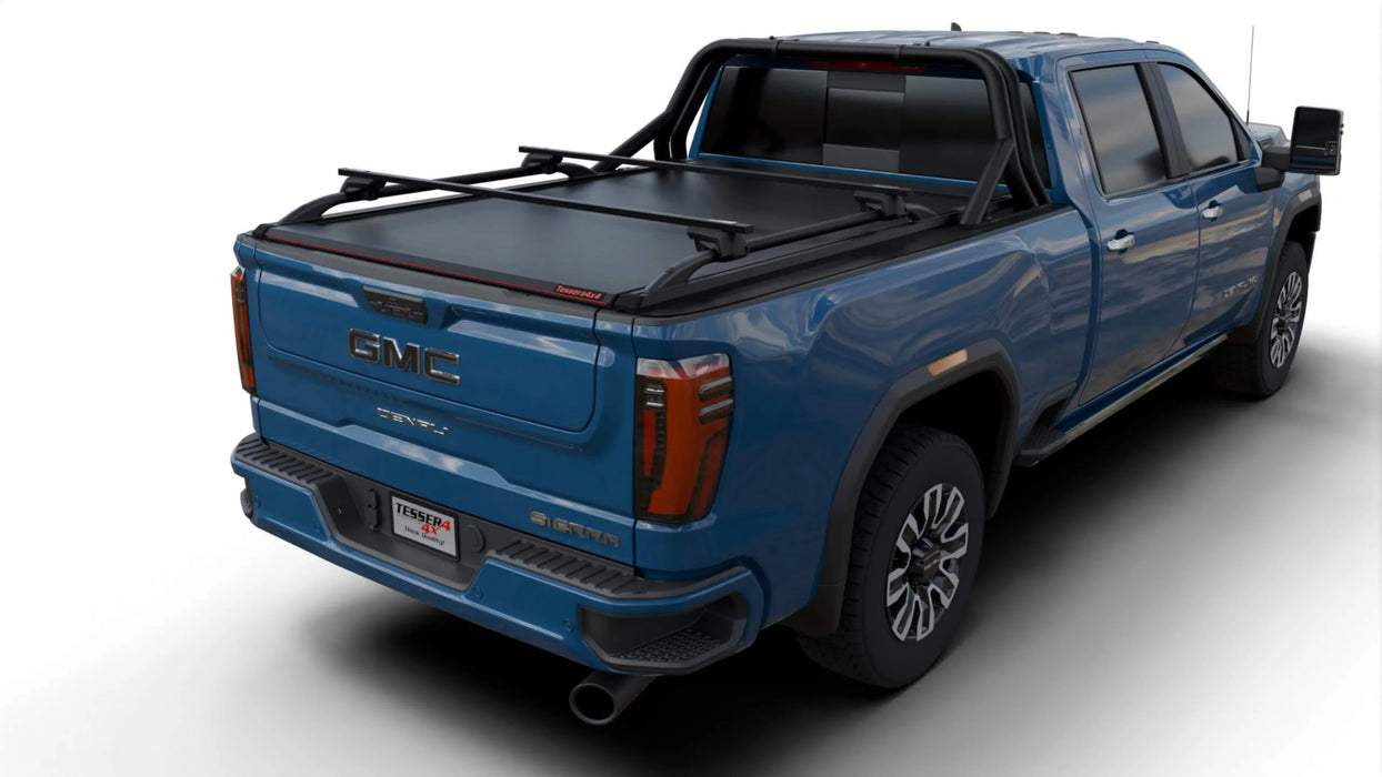 Tessera SE Manual Retractable Tonneau Bed Cover For 20-26 GMC/Chevrolet Sierra/Silverado 2500/3500 HD 6'9" Bed - 5212062605030