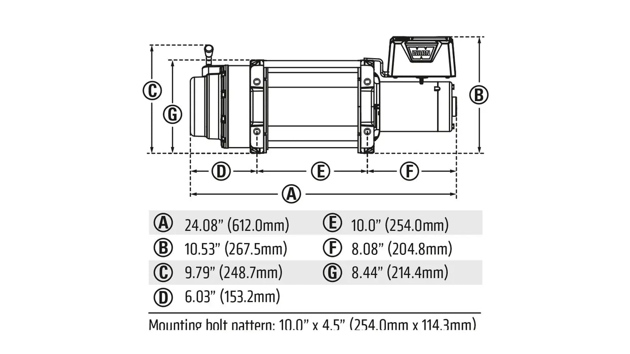 Warn M12 24V Heavyweight Winch - 265072