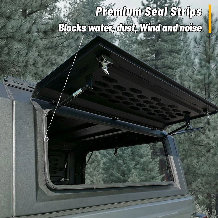 OPENROAD Aluminum Side Truck Cap For 2016-2023 Toyota Tacoma 5'1" Bed - PP2PL330002