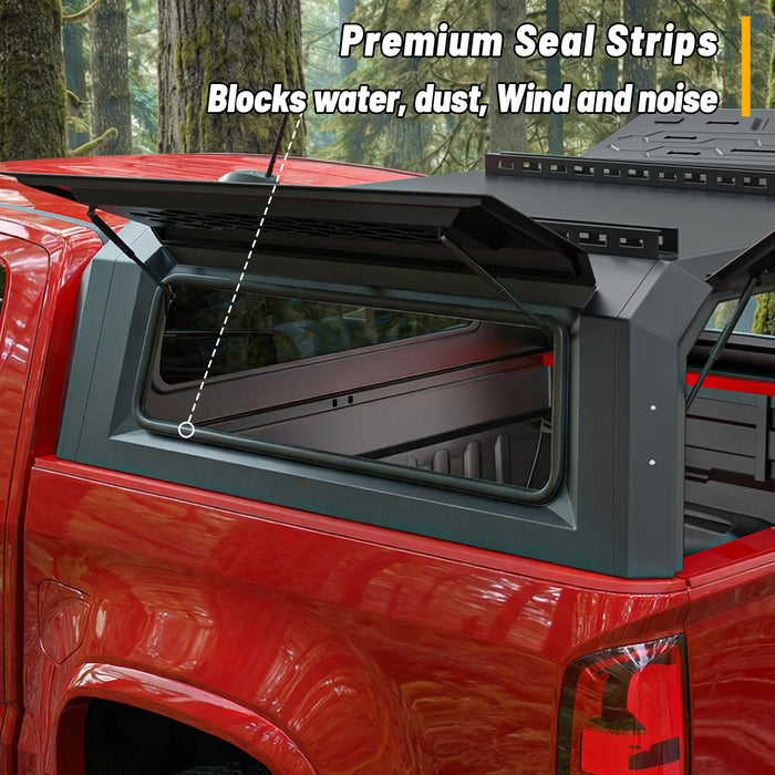 OPENROAD Aluminum Side Truck Cap For 15–22 Chevy/GMC Colorado/Canyon 5'2" Bed - PP2PL330007