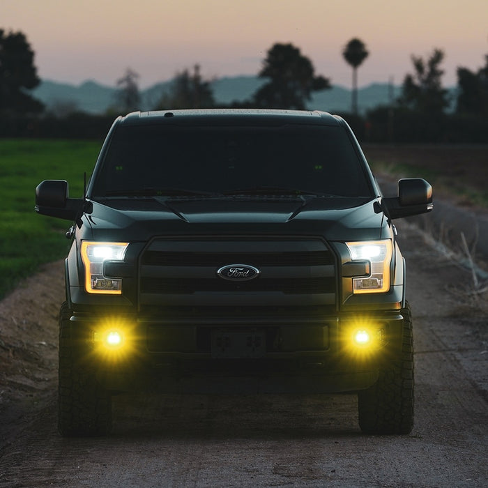 Rigid Industries D-Series SAE Fog Yellow/White (Pair)- 50482