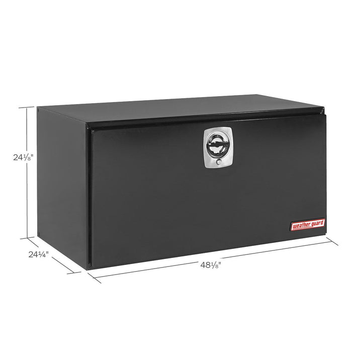 Weather Guard Steel 48" Jumbo Underbed Box, Gloss Black, 48.13" x 24.25" x 24.13", 16.2 CU FT - 550-5-02