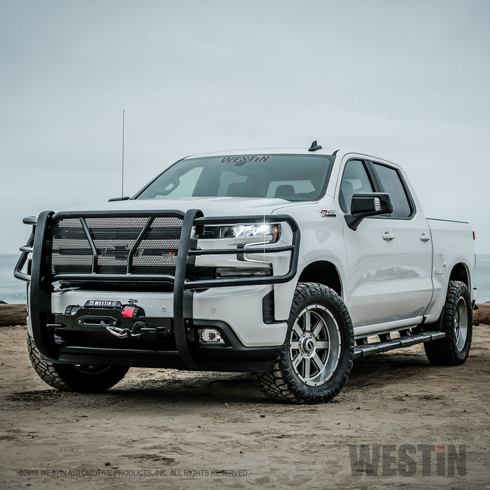 Westin HDX Winch Mount Grille Guard For 2016-2018 Chevrolet Silverado 1500