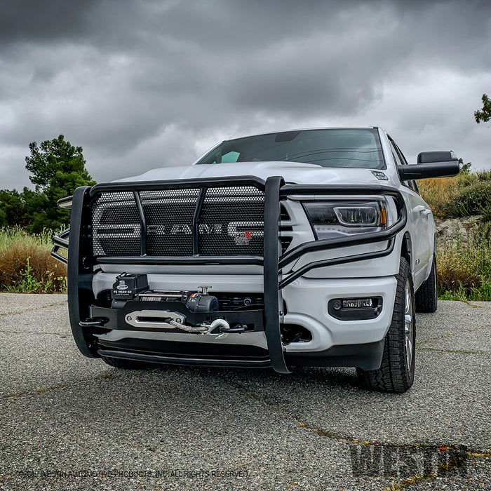 Westin HDX Winch Mount Grille Guard For 2010-2018 Dodge RAM 2500/3500