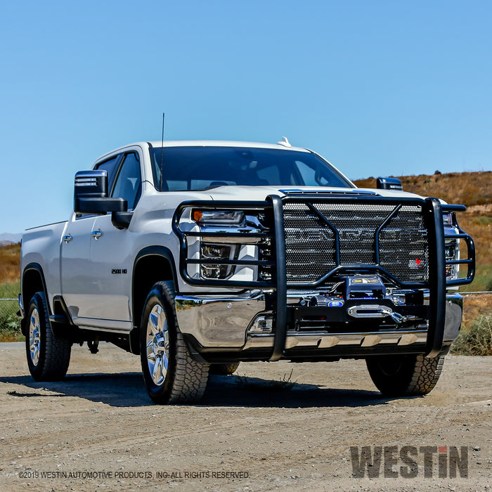 Westin HDX Winch Mount Grille Guard For 2019-2026 Chevrolet Silverado 1500
