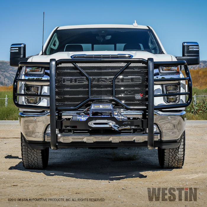 Westin HDX Winch Mount Grille Guard For 2016-2018 Chevrolet Silverado 1500