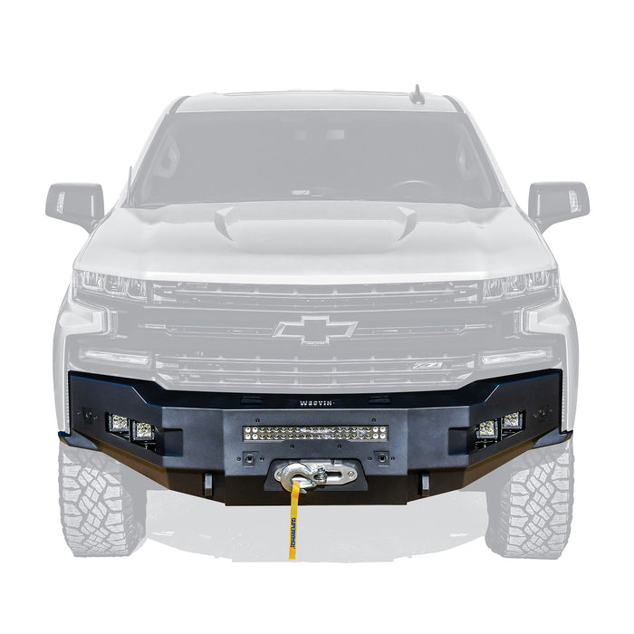 Westin Pro-Series Winch Mount Front Bumper For 19-21 Chevrolet Silverado 1500 (Incl. 2022 LD) - 58-411215