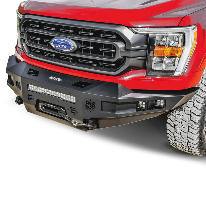 Westin Pro-Series Winch Mount Front Bumper For 2021-2023 Ford F-150 - 58-411245