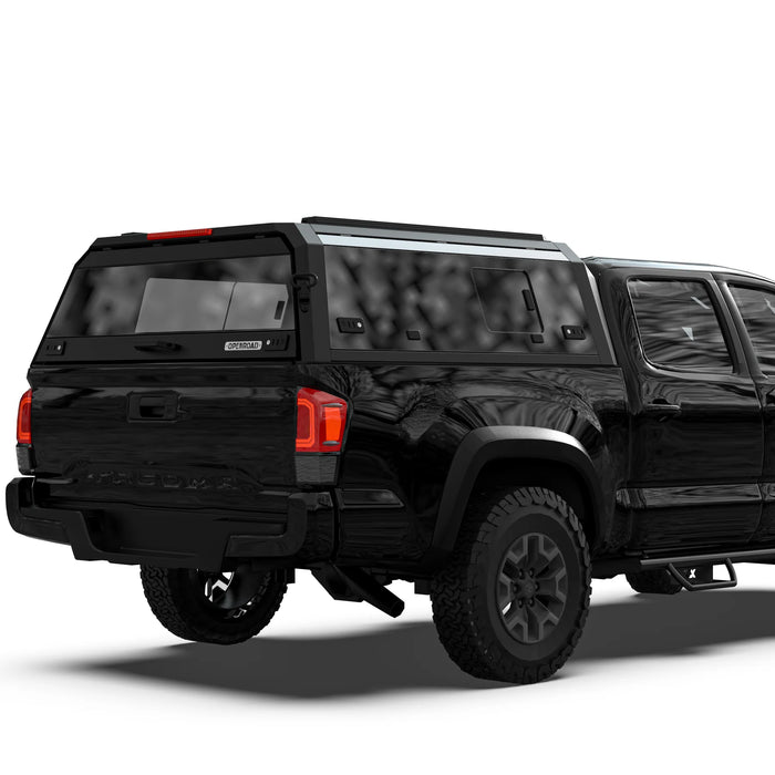 OPENROAD Sliding Glass Side Truck Cap For 2016-2023 Toyota Tacoma 5'1" Bed - PP2PL330029