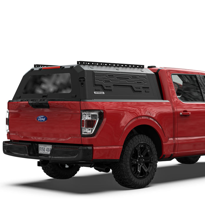 OPENROAD Aluminum Side Truck Cap For 2021-2026 Ford F-150 5'7" Bed - PP2PL330013