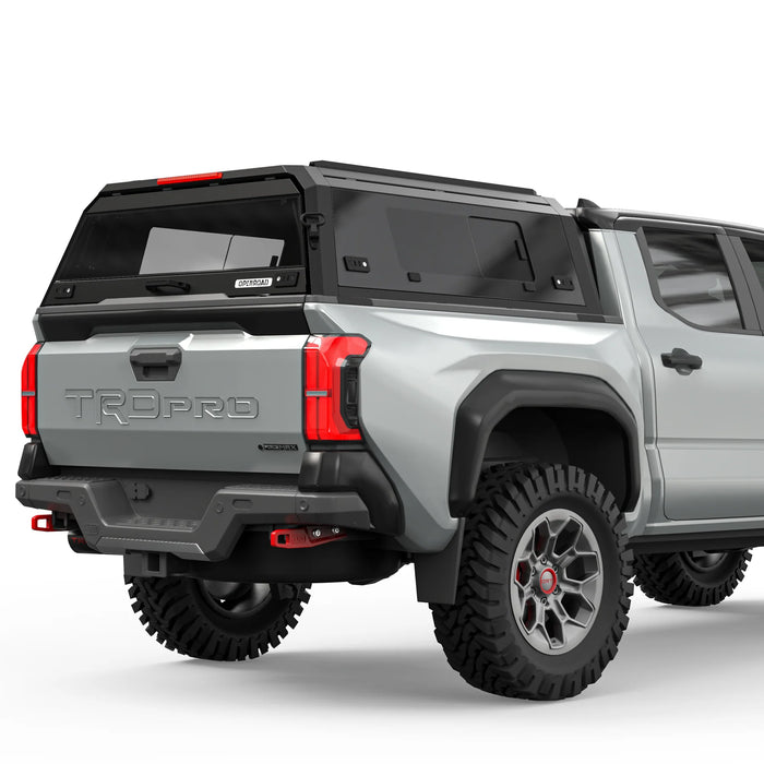 OPENROAD Sliding Glass Side Truck Cap For 2024-2026 Toyota Tacoma 5'8" Bed - PP2PL330030