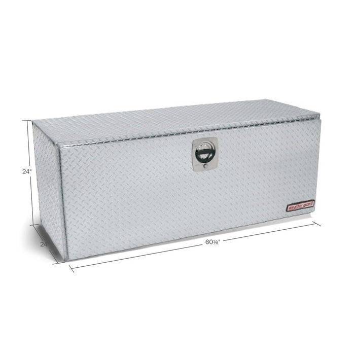Weather Guard Aluminum 60" Jumbo Underbed Box, Clear, 60.13" x 24" x 24", 20 CU FT - 662-0-02