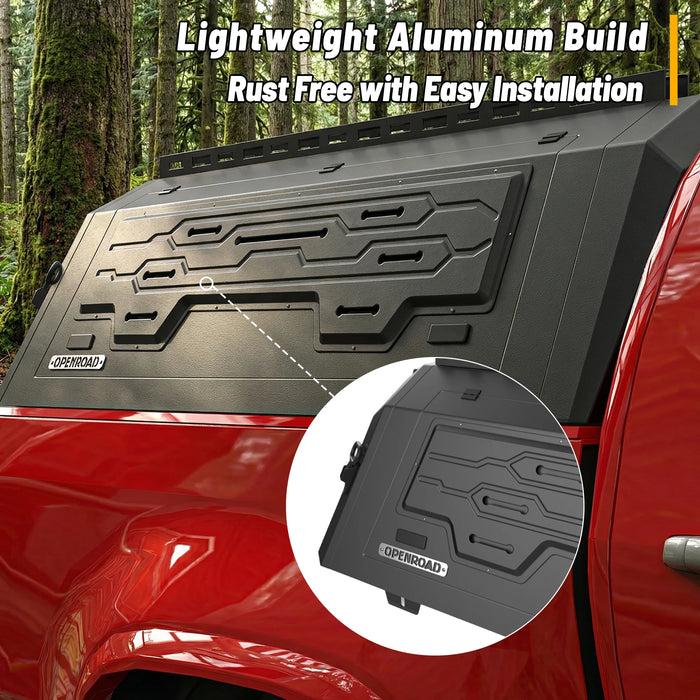 OPENROAD Aluminum Side Truck Cap For 15–22 Chevy/GMC Colorado/Canyon 5'2" Bed - PP2PL330007