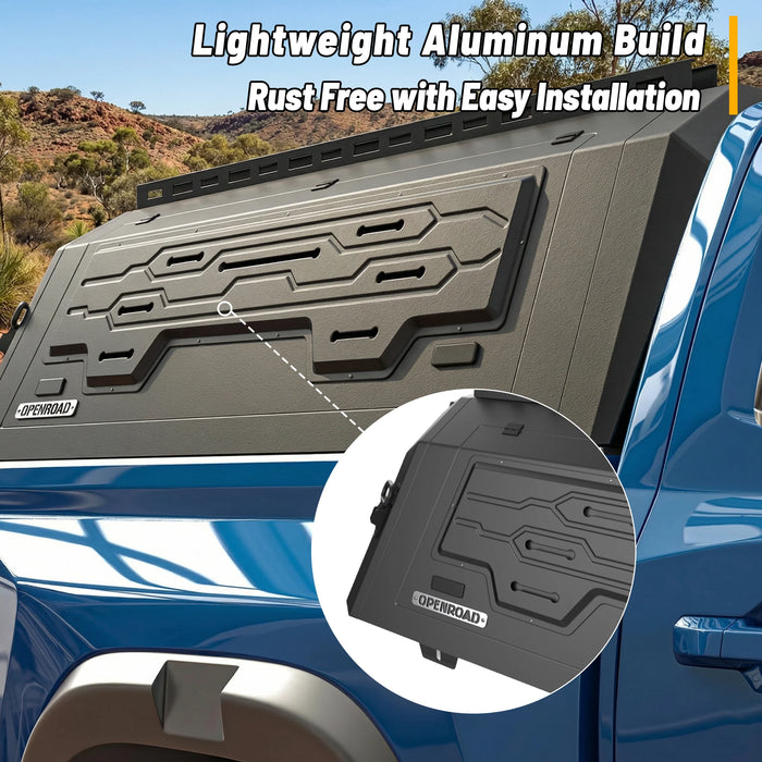 OPENROAD Aluminum Side Truck Cap For 23-26 Chevy/GMC Colorado/Canyon 5'2" Bed - PP2PL330008