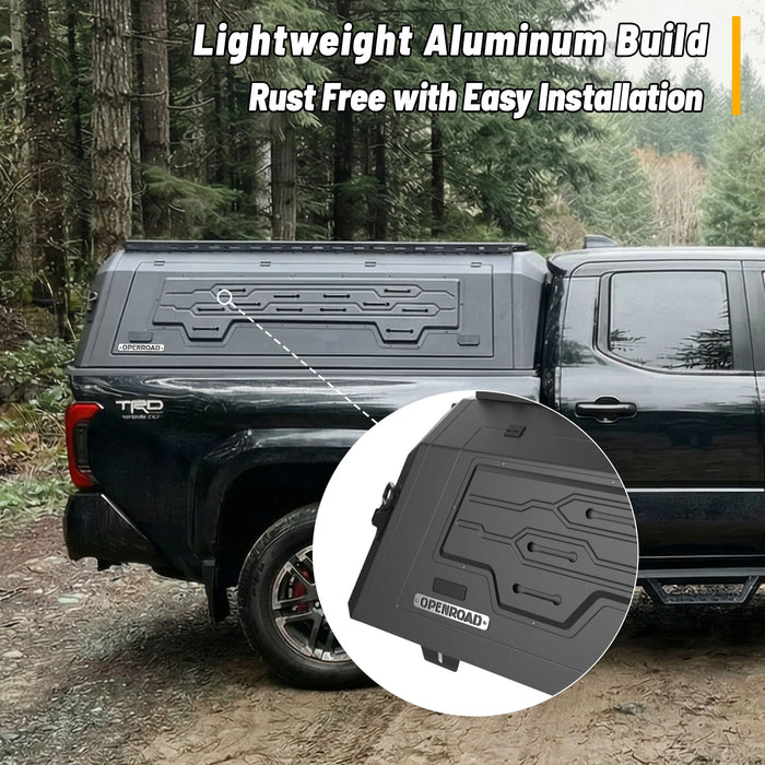 OPENROAD Aluminum Side Truck Cap For 2024-2026 Toyota Tacoma 6'2" Bed - PP2PL330005