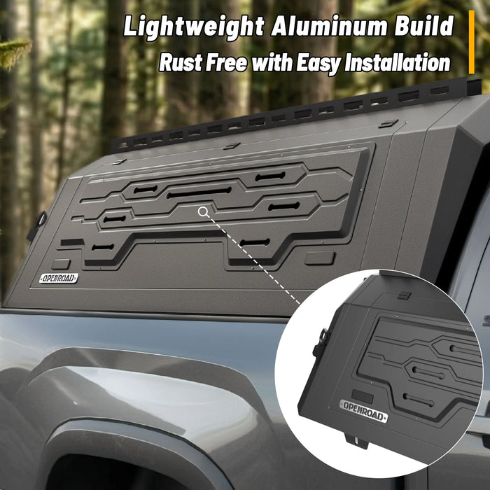OPENROAD Aluminum Side Truck Cap For 2022-2026 Toyota Tundra 5'7" Bed - PP2PL330010
