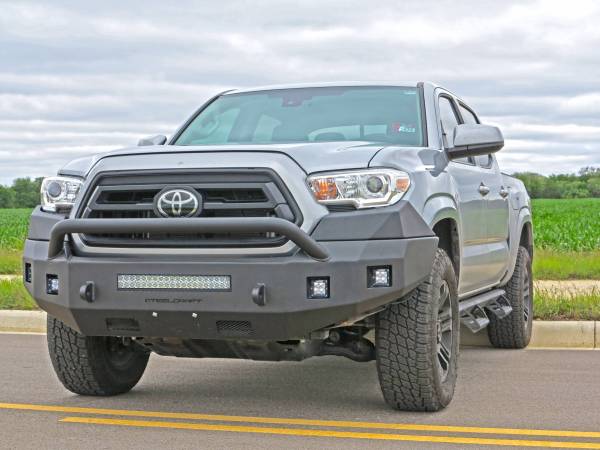 Steelcraft Fortis HD Bullnose Front Bumper For 2006-2023 Toyota Tacoma - 71-13420HP