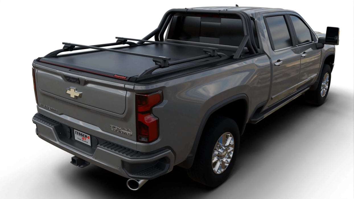 Tessera SE Manual Retractable Tonneau Bed Cover For 20-26 GMC/Chevrolet Sierra/Silverado 2500/3500 HD 6'9" Bed - 5212062605030