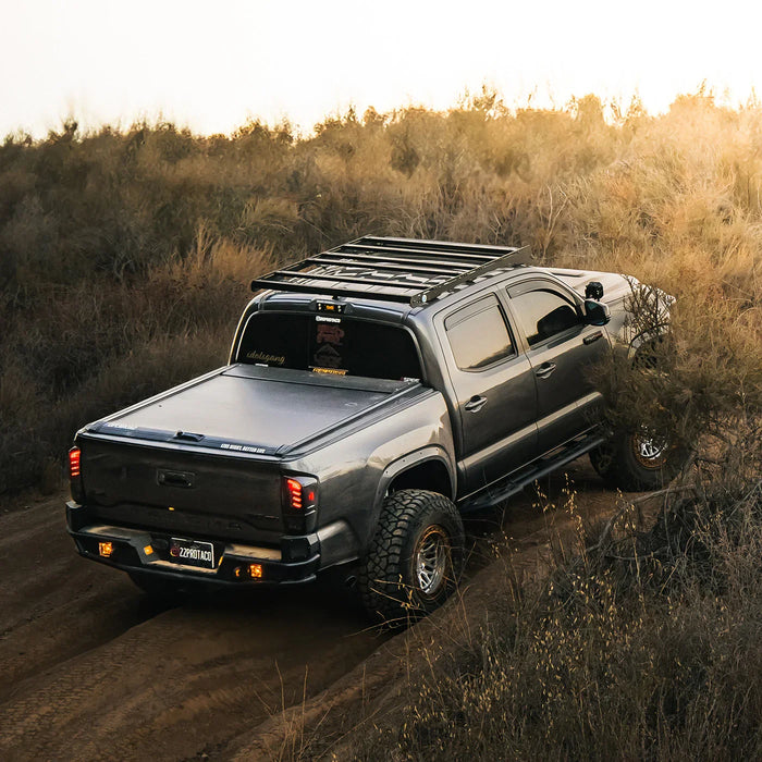 OPENROAD Manual Retractable Tonneau Cover For 2016-2023 Toyota Tacoma 5'1" Bed