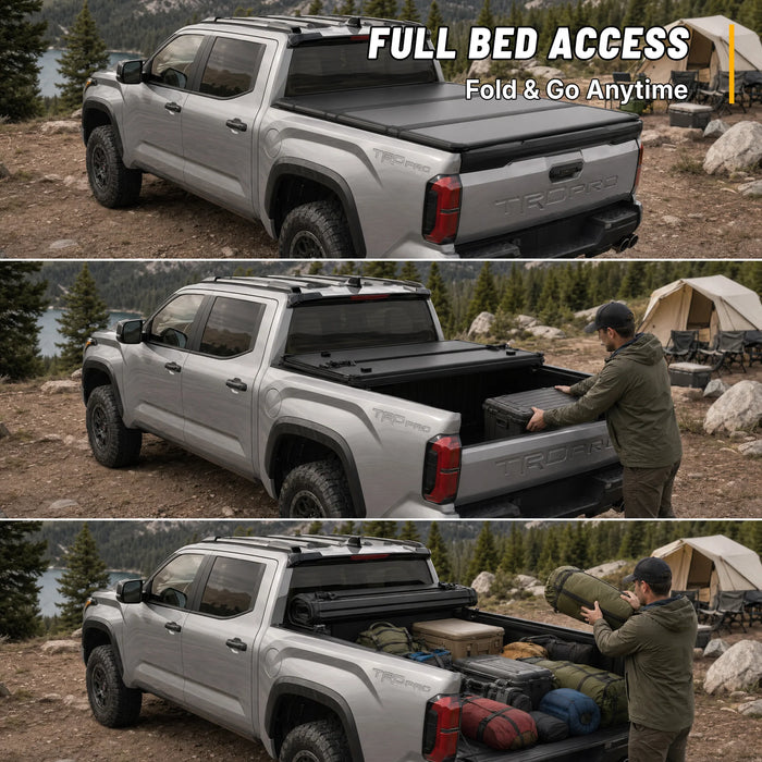 OPENROAD Hard Folding Tonneau Cover