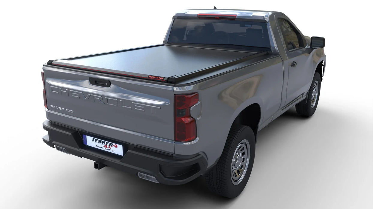 Tessera SE Manual Retractable Tonneau Bed Cover For 14-26 GMC/Chevrolet Sierra/Silverado 1500 8' Bed - 5212062605252