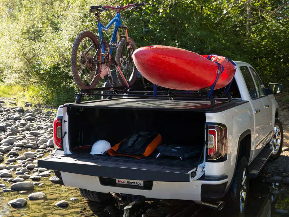 Pace Edwards UltraGroove Metal Manual Retractable Tonneau Cover For 19-26 Chevrolet/GMC Silverado/Sierra 1500 & 2022 1500 LD/LTD 5'8" Bed - KMCA27A58