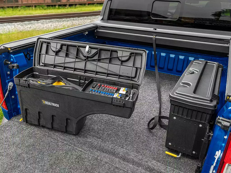 UnderCover Swing Case Truck Bed Toolbox For 2016-2024 Nissan Titan XD & 2017-2024 Nissan Titan