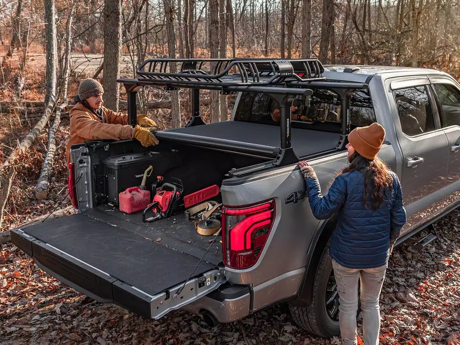 TruXedo Pro X15 TS Soft Roll-Up Tonneau Cover w/ T-Slot Rails - 1298616