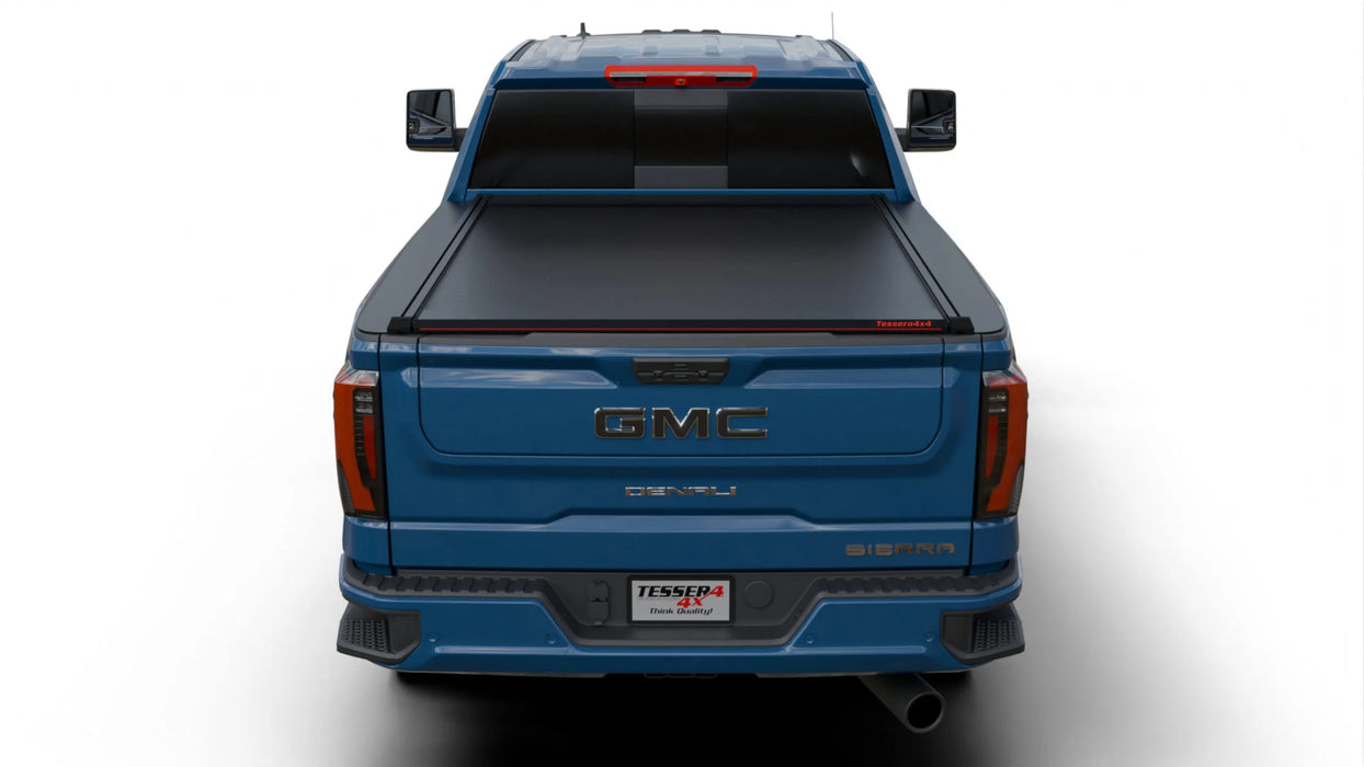 Tessera SE Manual Retractable Tonneau Bed Cover For 20-26 GMC/Chevrolet Sierra/Silverado 2500/3500 HD 6'9" Bed - 5212062605030