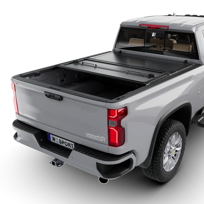 Worksport HD3 Quick Latch Hard Folding Tonneau Cover For 2020-2026 Chevrolet/GMC Silverado/Sierra 2500/3500 6'9" Bed - 4513560