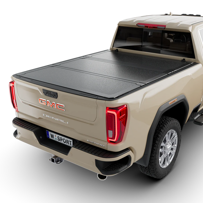 Worksport HD3 Quick Latch Hard Folding Tonneau Cover For 2020-2026 Chevrolet/GMC Silverado/Sierra 2500/3500 6'9" Bed - 4513560