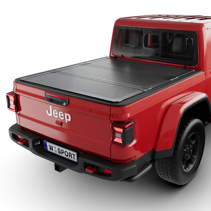 Worksport HD3 Quick Latch Hard Folding Tonneau Cover For 2020-2026 Jeep Gladiator 5' Bed - 4521150