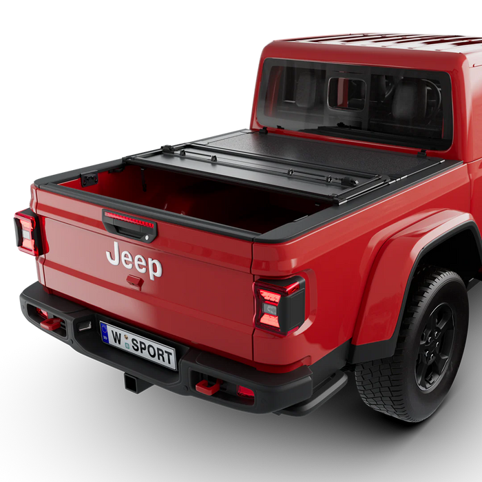 Worksport HD3 Quick Latch Hard Folding Tonneau Cover For 2020-2026 Jeep Gladiator 5' Bed - 4521150