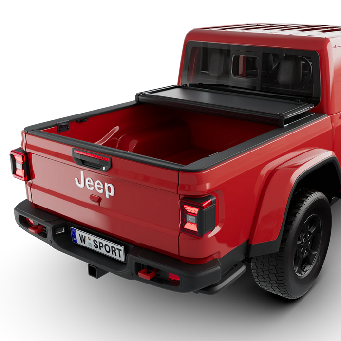 Worksport HD3 Quick Latch Hard Folding Tonneau Cover For 2020-2026 Jeep Gladiator 5' Bed - 4521150