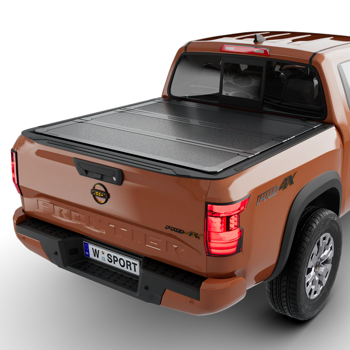 Worksport AL4 Flip-Up Hard Trifold Tonneau Cover For 2022-2026 Nissan Frontier 5' Bed